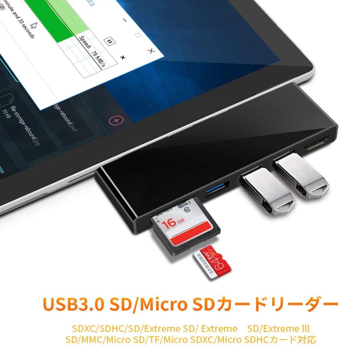 【Surface Pro愛用者 必須アイテム】USBハブ + HDMI出力
